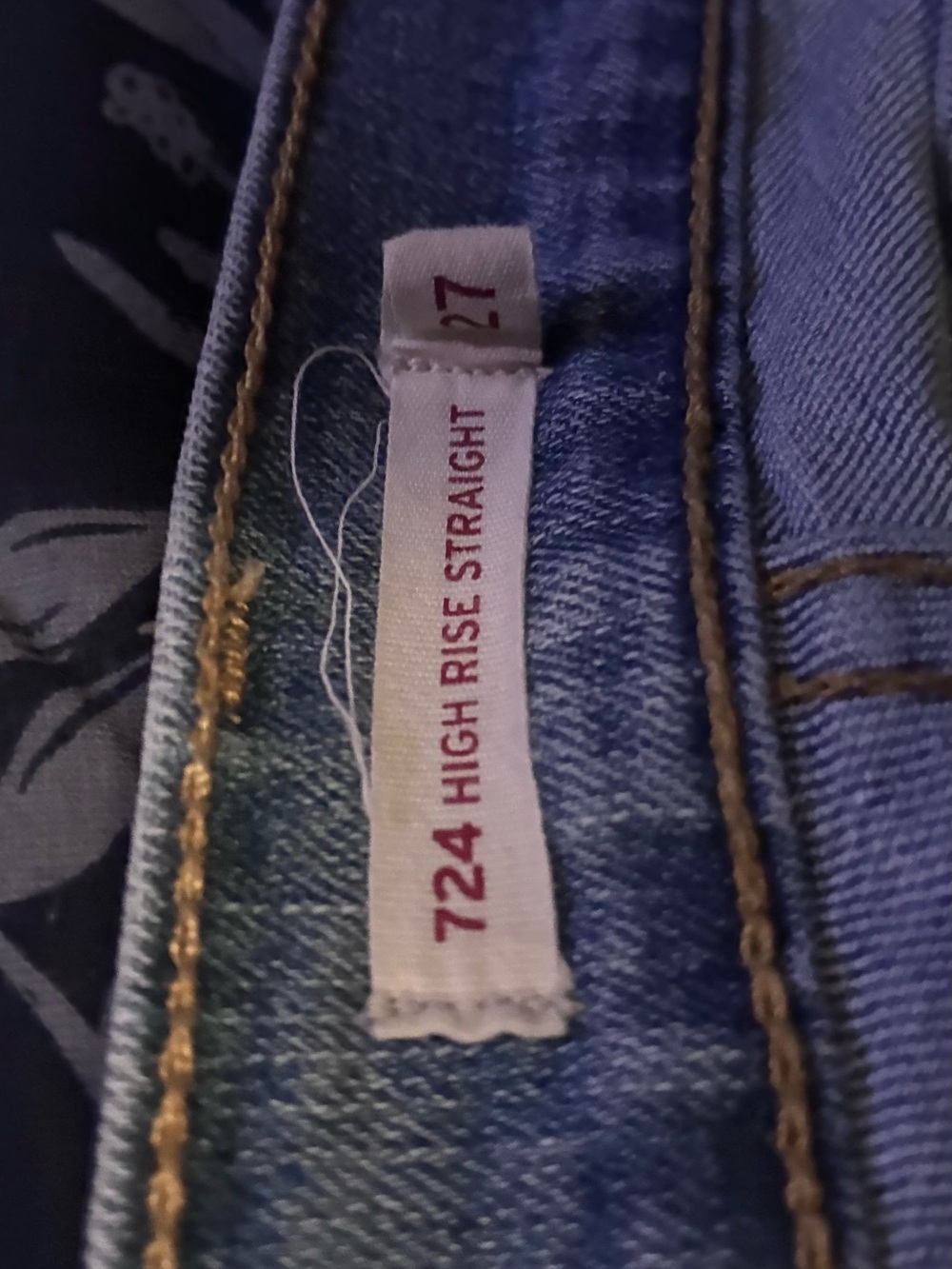 Levi's 724 High Rise Straight Jeans - Blue